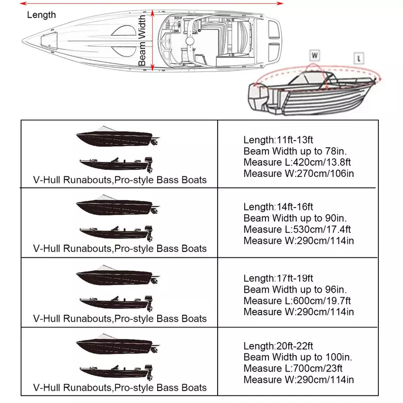 يخت غطاء قارب 11- 22FT باركو غطاء قارب المضادة للأشعة فوق البنفسجية مقاوم للماء الثقيلة 210D البحرية تريل erable قماش اكسسوارات للقوارب
