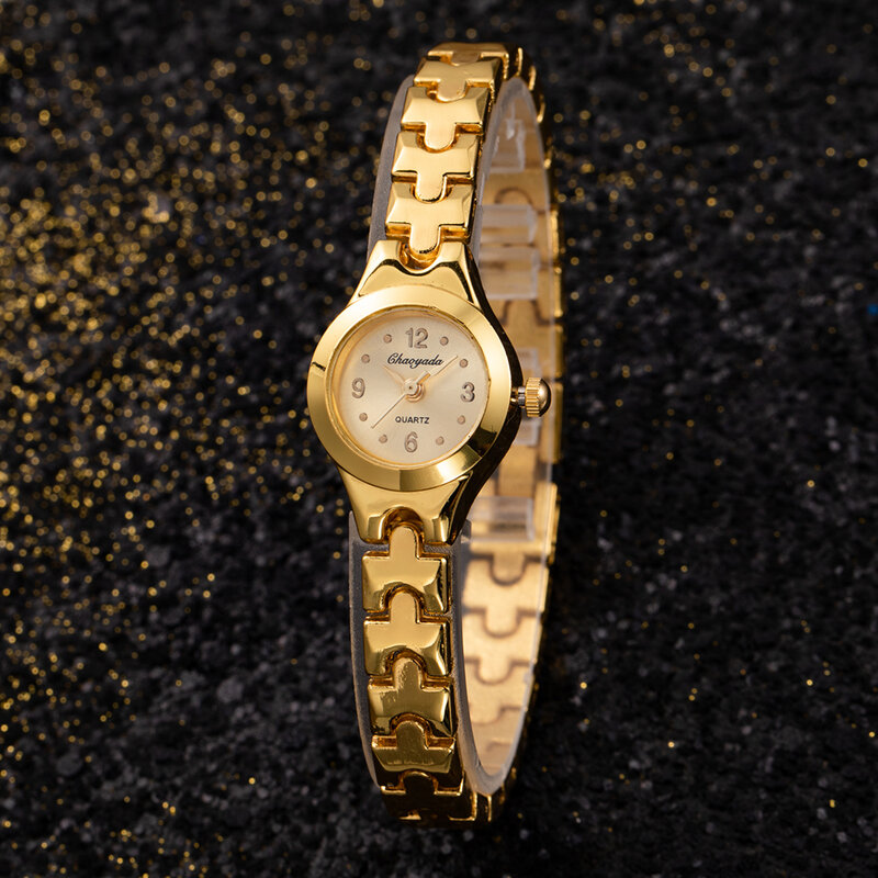 ساعة سوار ذهبي للنساء صغيرة الطلب الفاخرة السيدات ساعة اليد الصلب أنيقة الكوارتز الإناث ساعة الموضة هدية reloj mujer