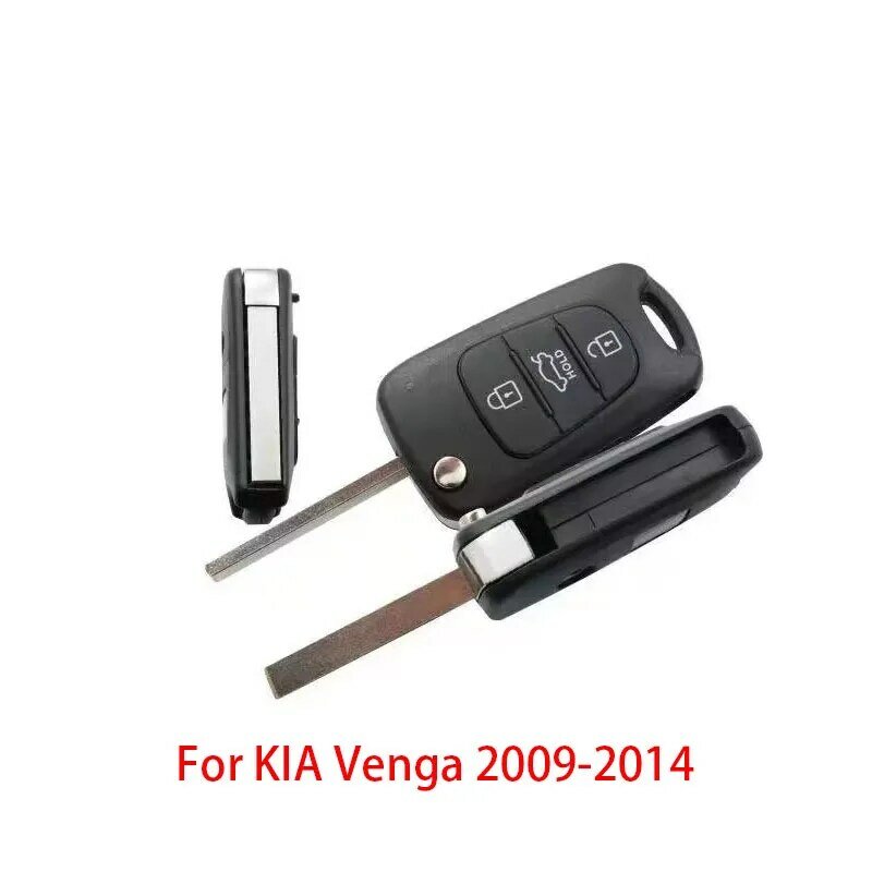 3 أزرار بديلة لمفتاح التحكم عن بعد Kia Venga 2009-2014 95430-1P000 غطاء السيارة الإلكتروني غطاء الإسكان عن بعد حافظة مفتاح للقفل قابل للطي