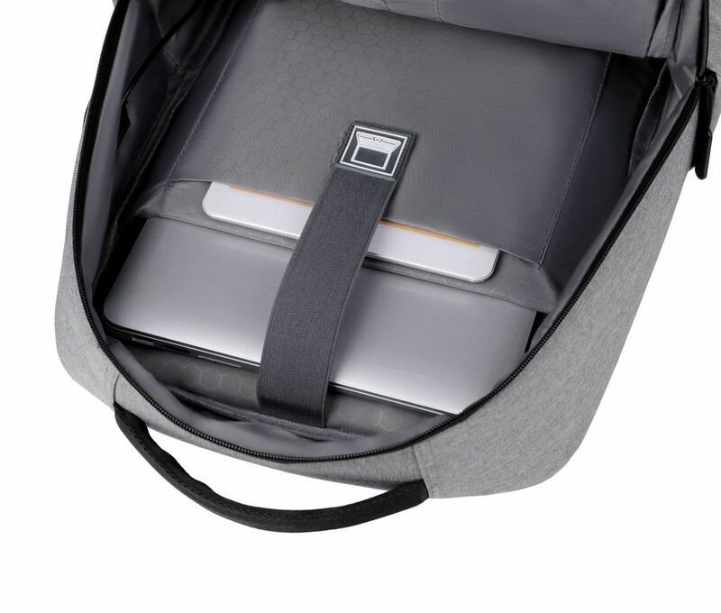 حقيبة ظهر بشحن USB مقاومة للماء عتيقة ، حقيبة ظهر محمولة أنيقة للرجال ، حقيبة كتب للأعمال الساخنة