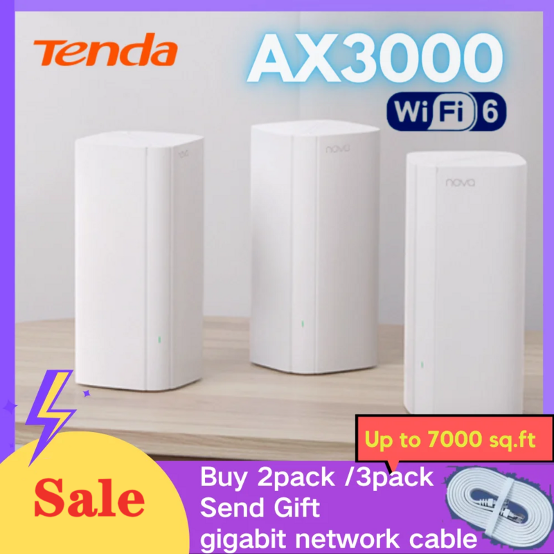 AX3000 واي فاي 6 شبكة كاملة جيجابت واي فاي راوتر ، مكرر إشارة ، Tenda EX ، MX12 ، نظام شبكة ، 2.4G ، 5Ghz ، 3000Mbps