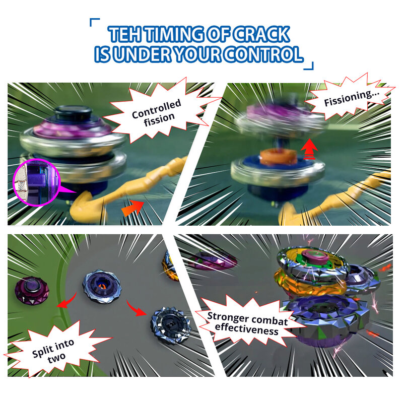 سلسلة دوارة أصلية من Infinity Nado 3 مع قاذف ، 2 في 1 مجزأة تحويل معدنية جيروسكوبية ، معركة ، لعبة أنيمي هدية للأطفال