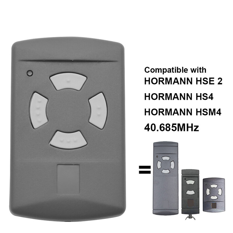 جهاز تحكم عن بعد للمرآب لـ HORMANN ، جهاز إرسال باب البوابة ، زر رمادي ، 40 ميجاهرتز ، 40.685 ميجاهرتز ، HSM4 ، HS4 ، HSE2 ، HS2 ، HSM2 ، HSM2 ، 5 قطع