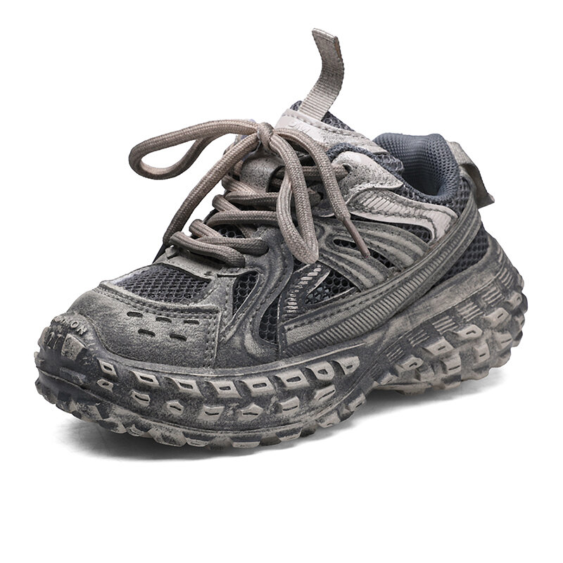 أحذية رياضية للأطفال من شبكة واحدة ، قابلة للتنفس ، والجري ، في الهواء الطلق ، وردي ، لطيف ، عتيق ، راقية ، عالية الجودة