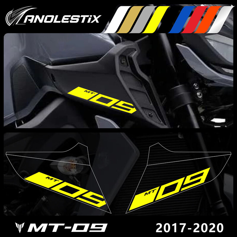 AnoleStix عاكس شعار دراجة نارية مجموعة شعار الشارات لياماها MT09 MT-09 SP 2017 2018 2019 2020