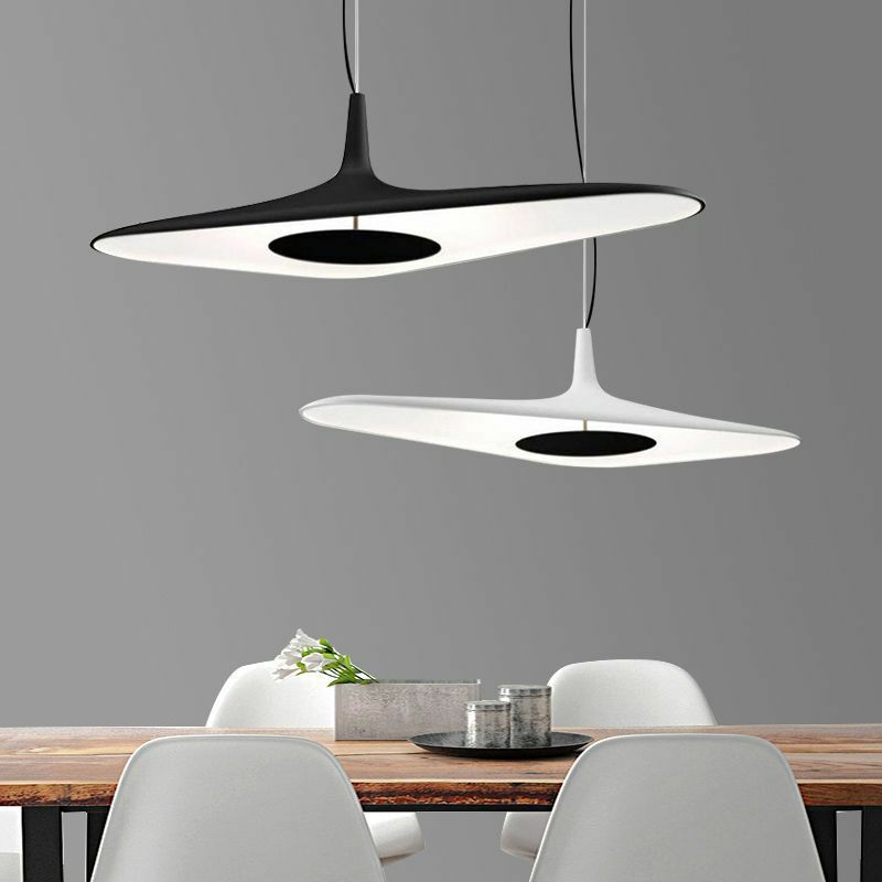 التصميم الإيطالي غير النظامية قلادة ضوء ل طاولة الطعام غرفة المعيشة مطعم أسود أبيض معلقة ضوء جزيرة المطبخ الإضاءة
