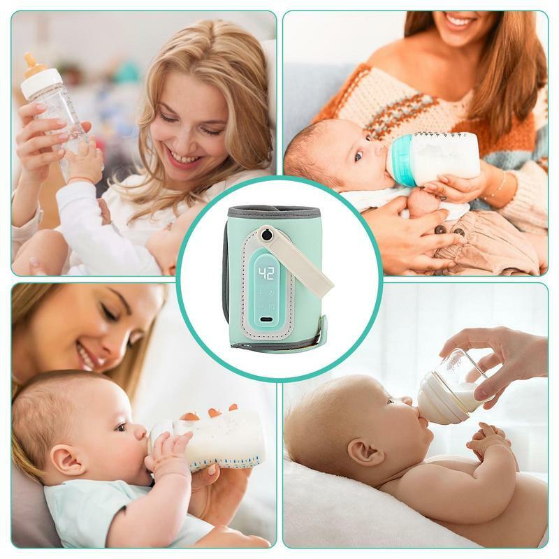 زجاجة حليب الأطفال أكثر دفئا ، محمولة ، USB ، حارس الحرارة ، غطاء العزل ، حقيبة ، زجاجة الرضاعة ، غطاء التدفئة