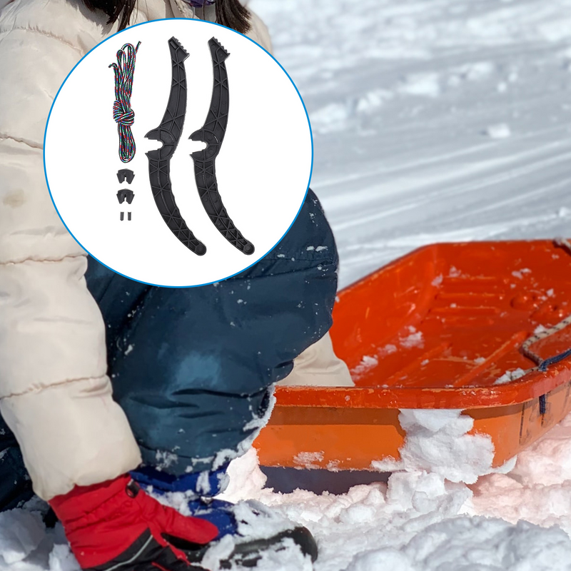 لوحة التزلج رافعة الفرامل اليدوية ، مقبض زلاجات الثلج ، ملحق زلاجات مانعة للانزلاق