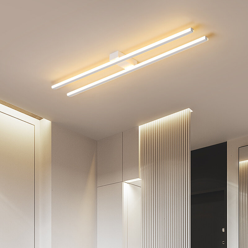 الحد الأدنى Led قطاع الثريات الممر الممر شرفة مصابيح السقف بسيطة الحديثة الإبداعية مدخل مرحاض ضوء الإضاءة