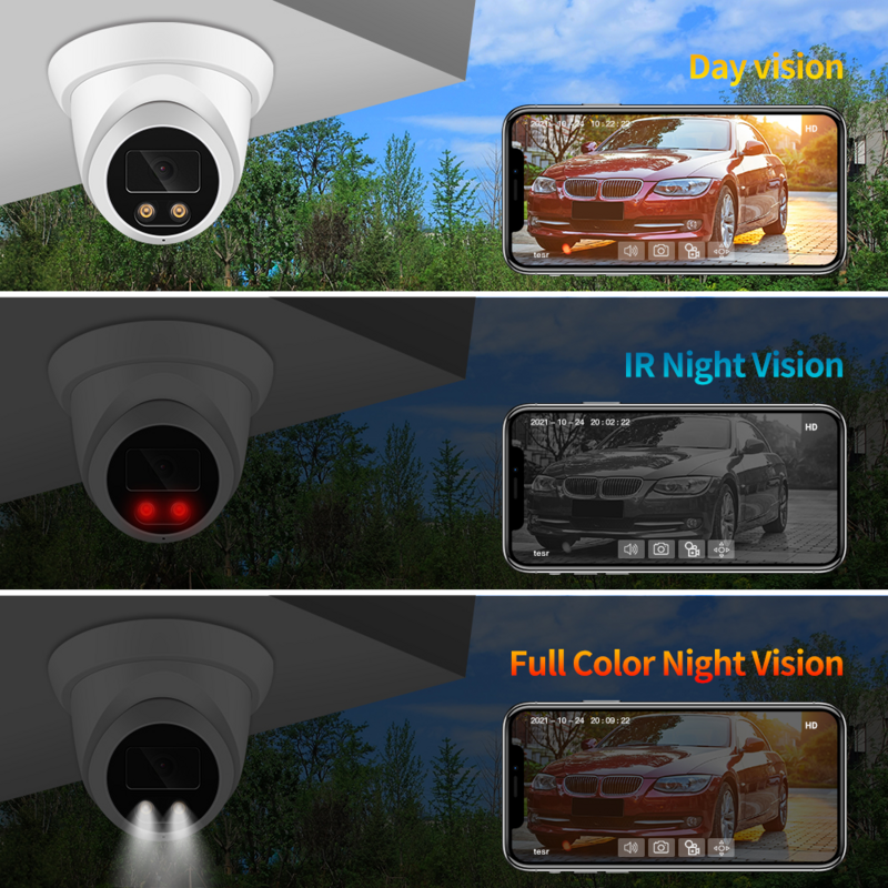 ASECAM-Home CCTV كاميرا مراقبة, الصوت في الهواء الطلق, منظمة العفو الدولية الكشف عن الإنسان, زاوية واسعة, 8MP, POE, H.265, Onvif, 2.8 مللي متر, 4K