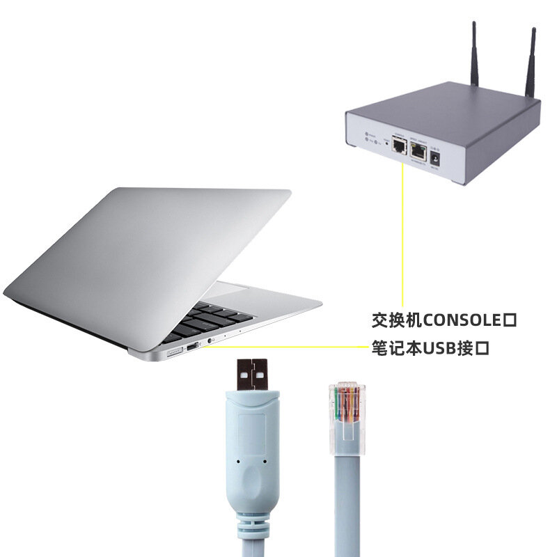 وصلة USB كابل وحدة التحكم RJ45 USB إلى RJ45 PL2303 رقاقة + RS232 محول مستوى لـ سيسكو H3C HP جهاز التوجيه المحمول