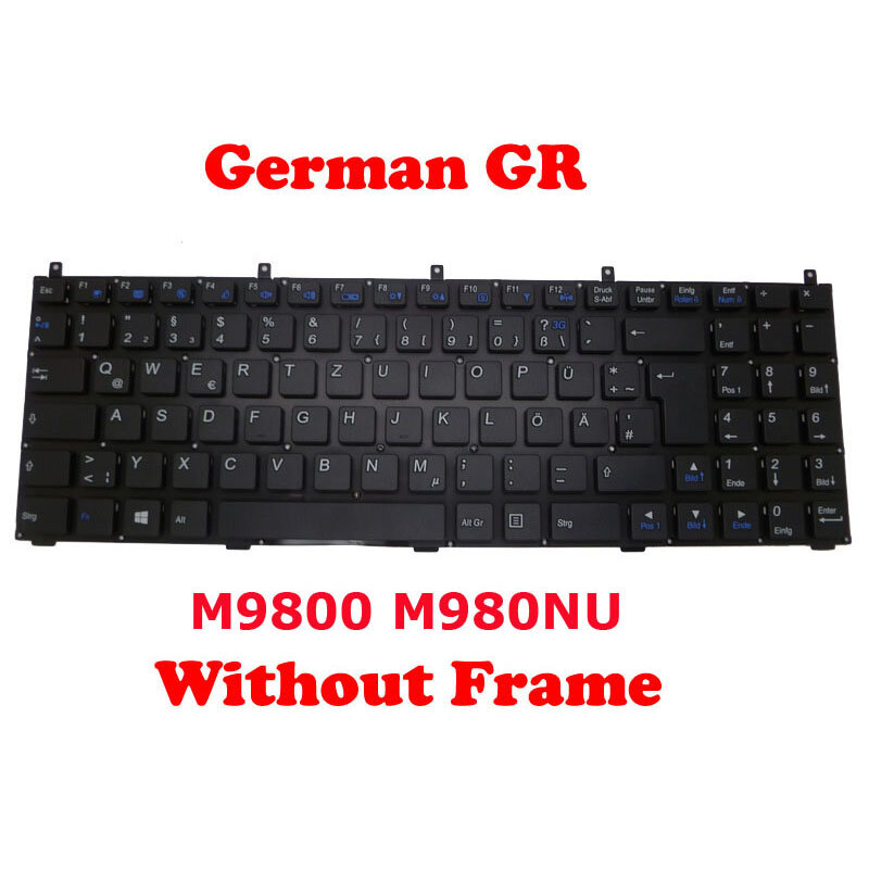 لوحة مفاتيح لكليفو ، M9800 ، M980NU ، 6-80-m9800-74-1 ، 6.80-w2w50-70-1 ، ألمانيا W258CZQ ، W25CEW ، W253EF