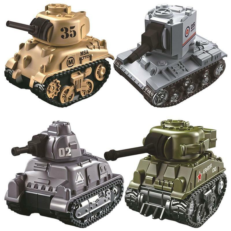 سيارة لعبة من سبيكة عسكرية للأطفال ، ارتداد ، حزمة واحدة ، نموذج ساحة المعركة ، هدية ، إصدار Q ، 4 من سبيكة