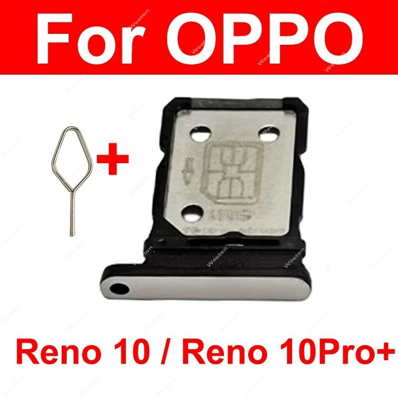 درج بطاقة Sim لـ oppo reno 10 ، 10 pro plus ، 5g ، قارئ بطاقة sim ، أجزاء المقبس