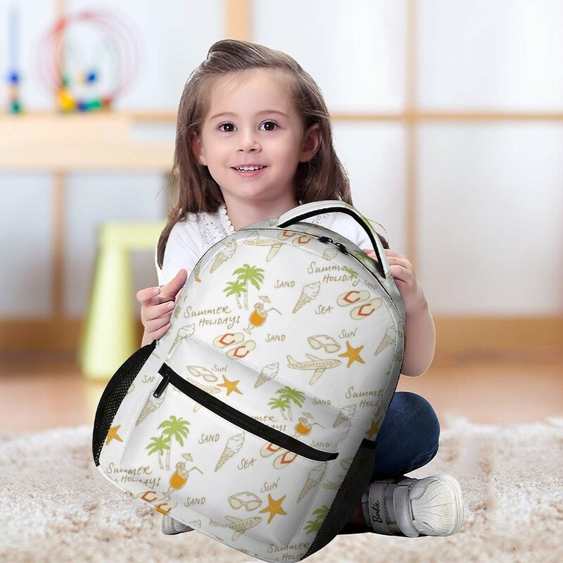 فتاة الطفل حقيبة كاملة مطبوعة بسيطة رسالة الفاكهة حقيبة مدرسية سعة كبيرة على ظهره الوالدين والطفل الترفيه حقيبة تخصيص نمط