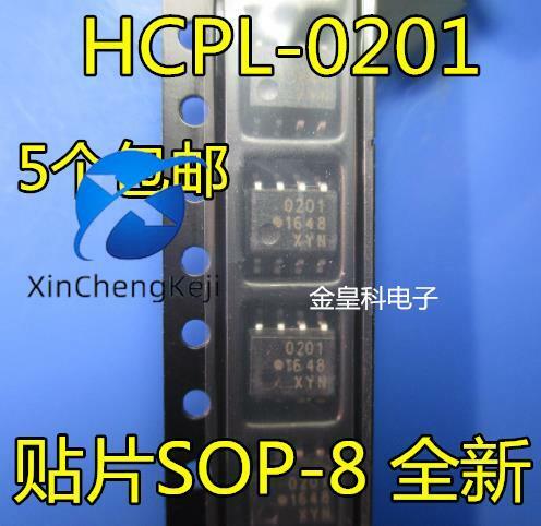 20 قطعة الأصلي الجديد HCPL-0201 HCPL0201 0201 optocoupler SOP-8 المعزل البصري