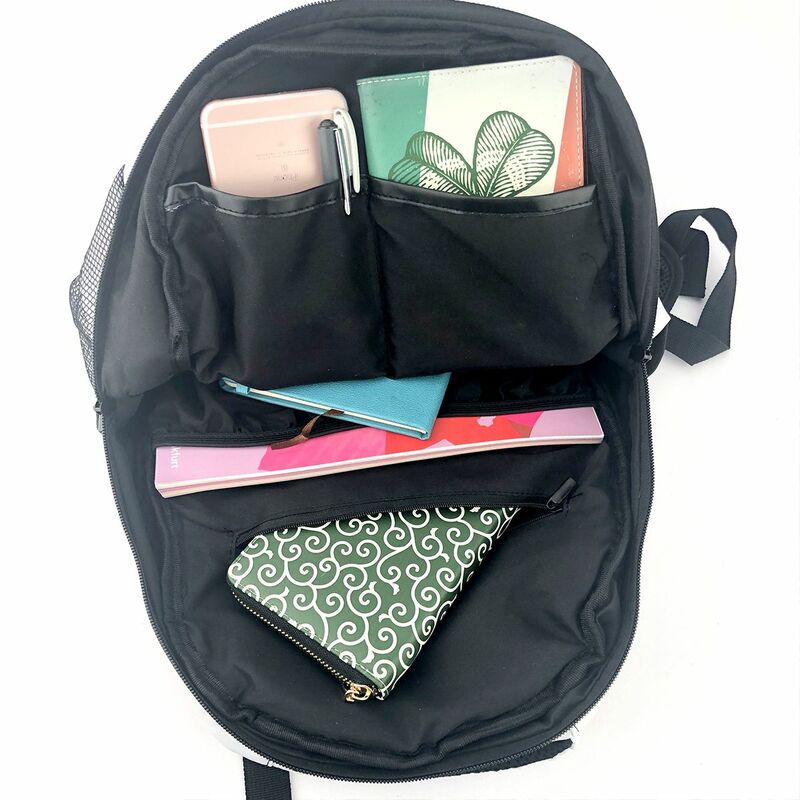 القطط (أسود) حقيبة الظهر للفتيات الفتيان السفر حقائب الظهر حقيبة مدرسية في سن المراهقة
