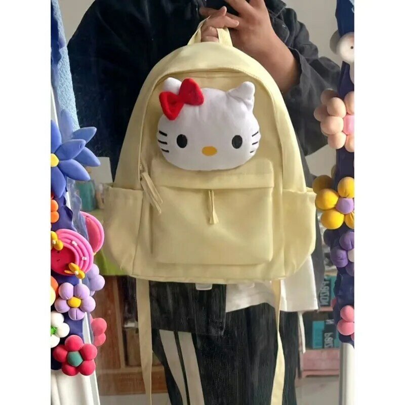 حقائب ظهر من MBTI-Cute وردي لطيف للنساء ، موضة يابانية ، حقيبة ظهر أصلية ، طراز الكلية ، حقيبة نسائية كاواي ، سعة كبيرة