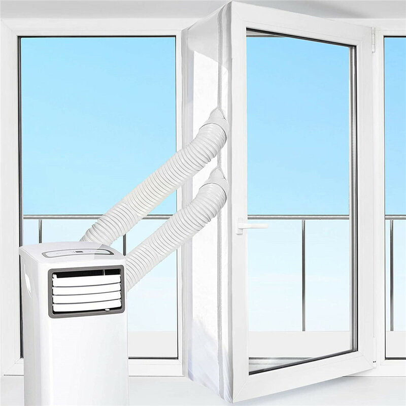 العالمي قفل الهواء نافذة ختم القماش لوحة 3 4 5 متر الساخن Airs وقف مكيف المخرج نافذة ختم عدة ل المحمول مكيف الهواء