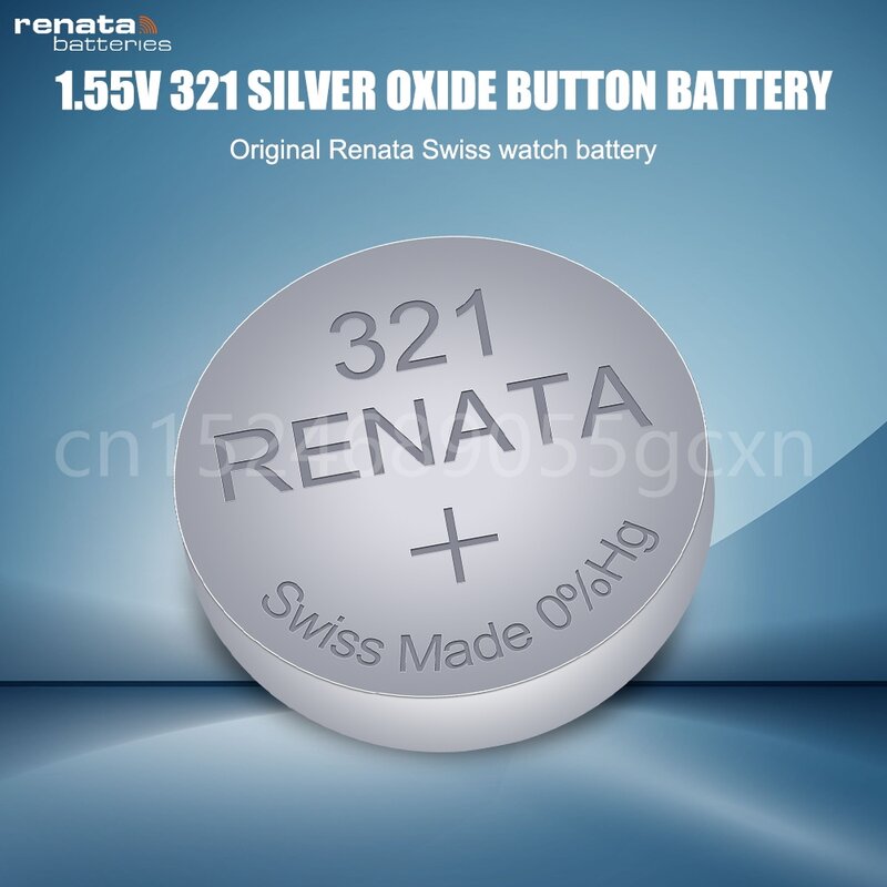 الأصلي ريناتا 321 SR616SW SR616 V321 GP321 1.55 فولت الفضة ساعة أكسيد البطارية ل مقياس اللعب السويسري صنع زر عملة خلية