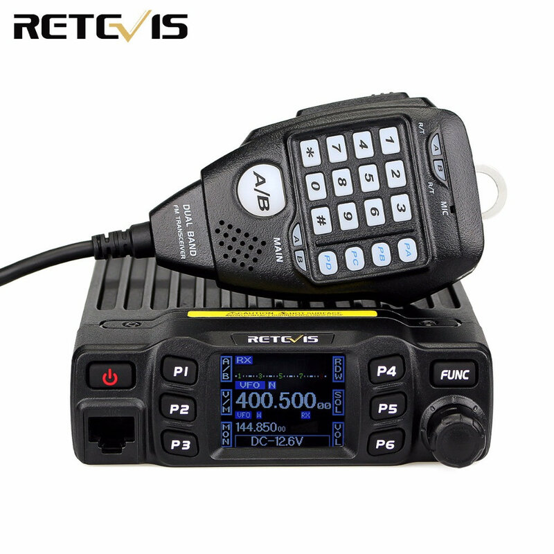 راديو سيارة RETEVIS RT95 مع شاشة محطة راديو متحركة للسيارة راديو في اتجاهين 25 وات VHF UHF محطة قاعدة Anytone