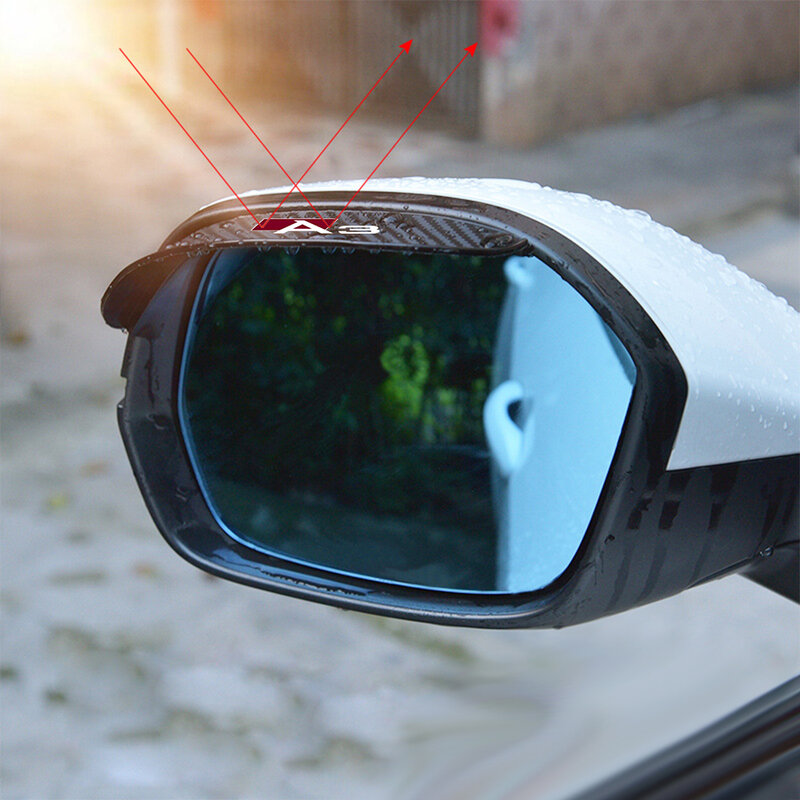 سيارة مرآة الرؤية الخلفية ملصقا المطر الحاجب السير الوقائي الملحقات