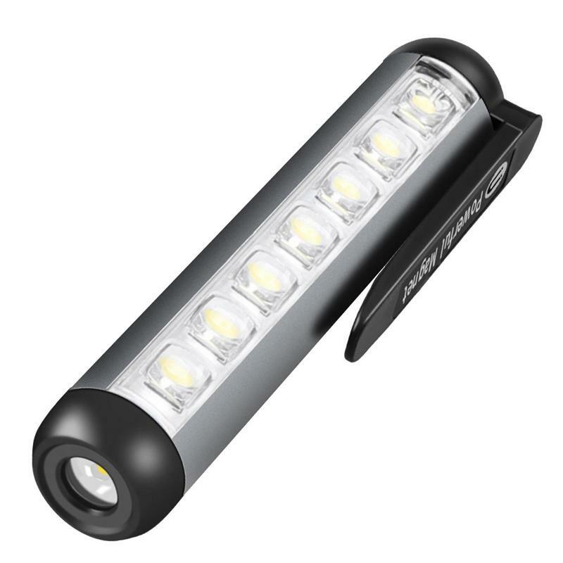 مقاوم للماء المغناطيسي LED مصباح يدوي ، جيب القلم ، متعددة الوظائف ضوء العمل للقراءة ، التخييم ، IP65