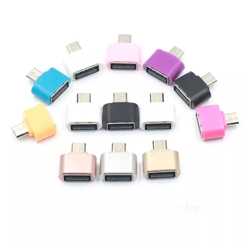 محول كابل OTG للهاتف الذكي ، غلاف بلاستيكي أو ألومنيوم ، محول USB أنثى إلى ميني 5 دبوس محول ذكر ، 10 قطع