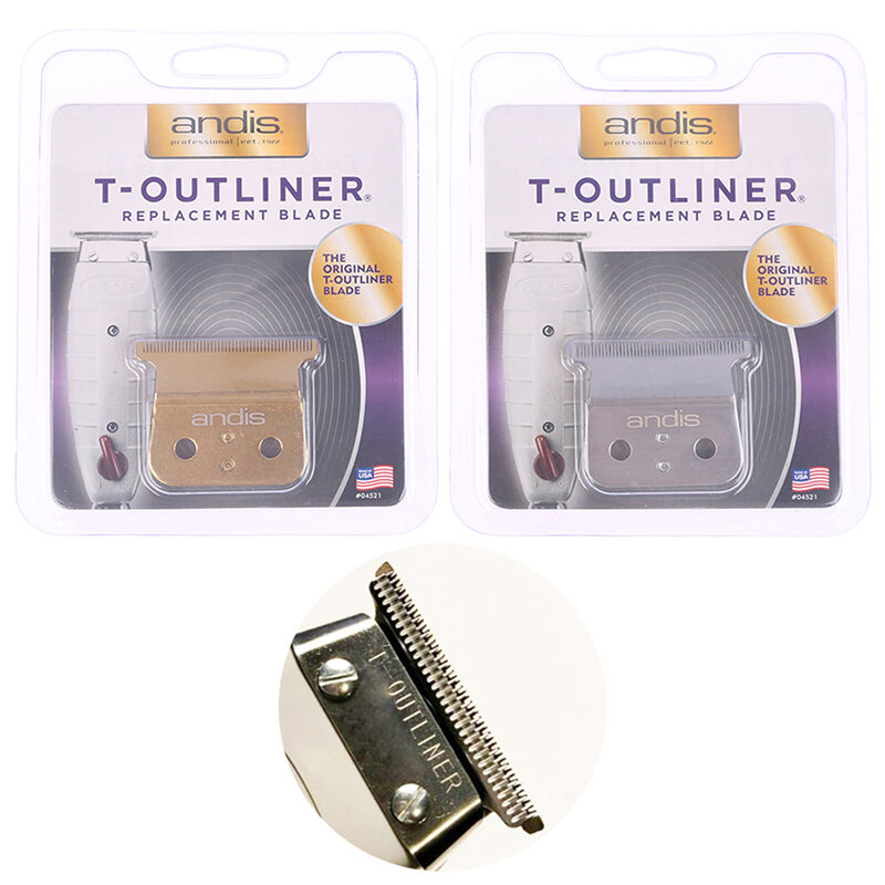 T-Outliner استبدال شفرة مجموعة ل الكهربائية الشعر المقص والصلب والبلاستيك ، التفاصيل الانتهازي ، يصلح ل ANDIS GTX