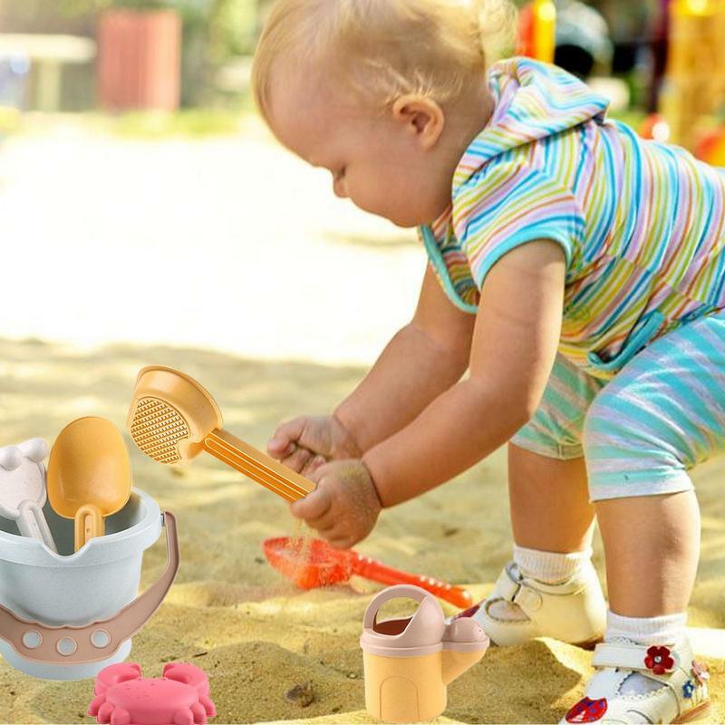 مجموعة ألعاب الشاطئ للأطفال ، دلو الرمل ، الرمل ، للأطفال ، للشاطئ ، للصيف ، للشاطئ ، 9 قطعة