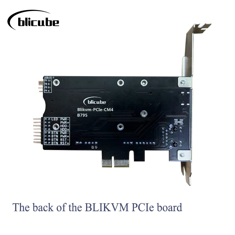 بكيمة PCIe "كفم أكثر من IP" التوت بي CM4 بو HDMI CSI PiKVM v3