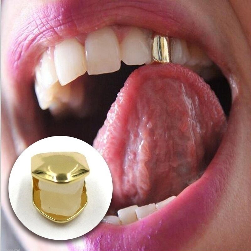 غطاء الأسنان من Delysia King مكون من 4 ألوان مناسب ومخصص مطلي بالذهب ومخصص لغطاء الأسنان من جريلز المنفرد والجزء العلوي من الأسنان والشواية وأغطية الهالويين التأثيرية