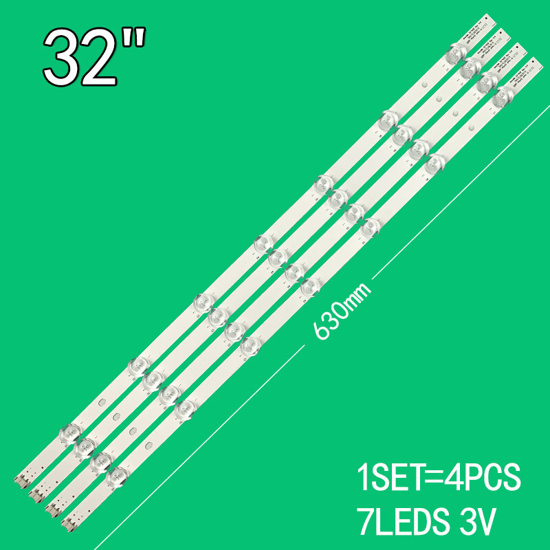 جديد 4 قطعة * 7 المصابيح 3V 630 مللي متر ل LG 32 "TV 32LS315H 32ls3450 innotek 32" تجربة الاقتراب REV0.4 Array-0.1-7LED-REV0.2 331537502