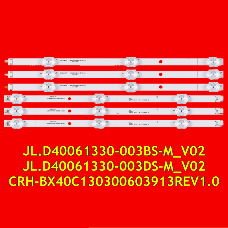 شريط إضاءة خلفية لتلفزيون LED لـ HZ40E35D JL.D40061330-003BS-M_V02 JL.D40061330-003DS-M_V02 CRH-BX40C130300603913REV1.0