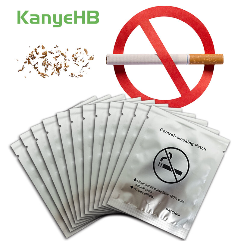 رقع الإقلاع عن التدخين ، ملصقات طبية للتحكم في التدخين ، أعشاب ، طبيعية مضادة للتدخين ، 60 كيس من الجص 12 ، A443