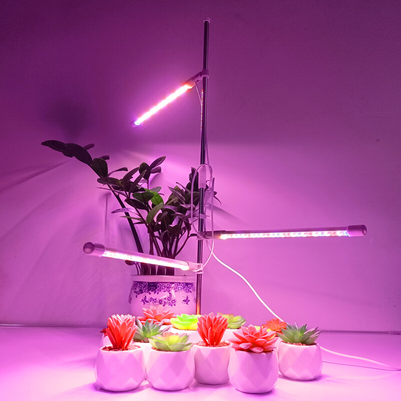 LED تنمو ضوء الطيف الكامل مصنع تزايد مصباح مع الموقت لمصنع داخلي عكس الضوء ضوء النبات لعشب الشتلات المائية