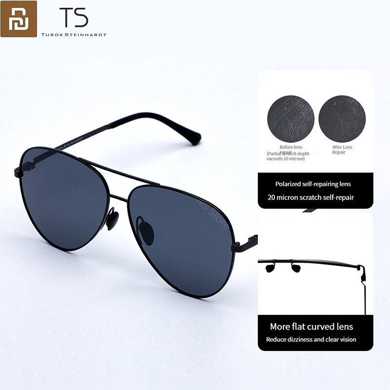 جديد Youpin TS الاستقطاب النظارات الشمسية UV400 حماية موضة الطيار نمط النظارات الشمسية TAC الاستقطاب العدسات 0.7 مللي متر عدسة ركوب الرياضة