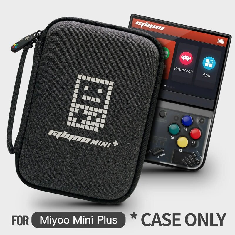 Miyoo mini plus حافظة صلبة ، حافظة صلبة محمولة ، v3 بشاشة 3.5 بوصة