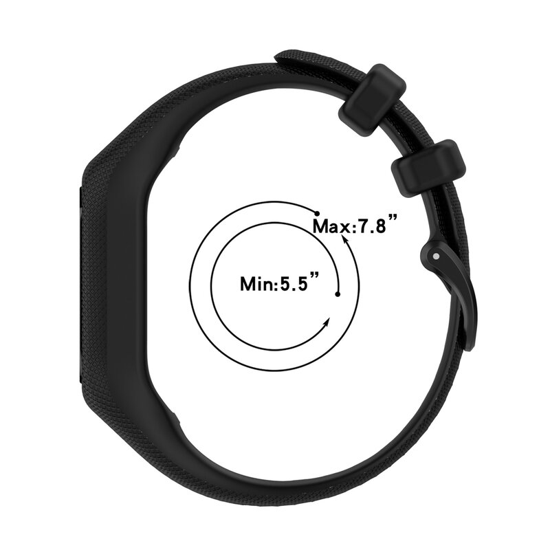 مربط الساعة للغارمين Vivosmart 5 حزام مع حالة الرياضة حزام (استيك) ساعة لينة سيليكون المعصم الحافة الإطار ل Smart5