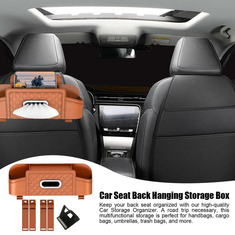 صندوق تخزين المقعد الخلفي للسيارة ، منظم المقعد الخلفي ، الثقيلة ، مقاوم للماء ، مقاومة للبقع ، متعددة الأغراض