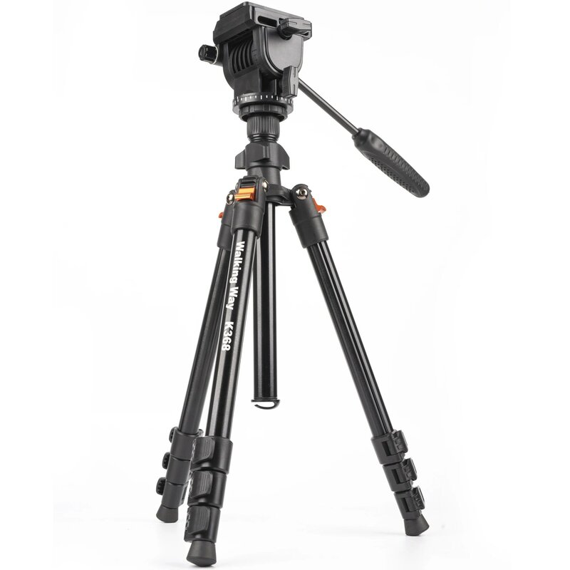 حامل ثلاثي احترافي للكاميرا عالي الجودة مقاس 62.99 بوصة من WalkingWay مناسب للسفر من الألومنيوم DSLR مع رأس كروي بانوراما 360 درجة