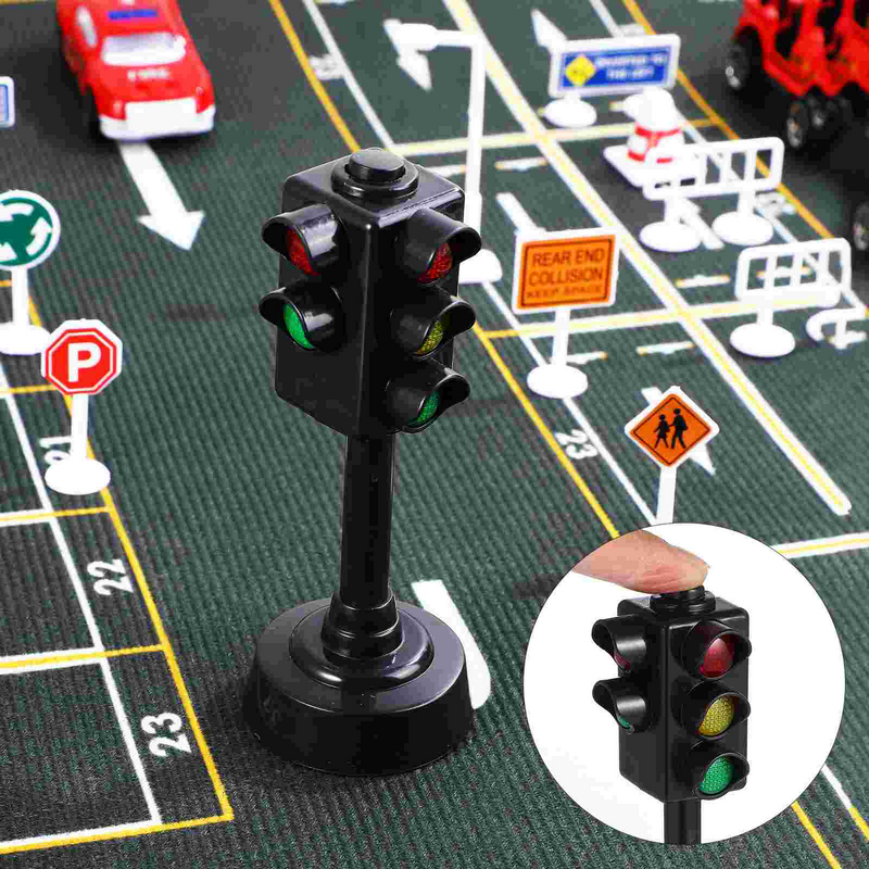نموذج إشارات المرور الصغيرة للأطفال ، إضاءة الشارع ، إشارة الطريق ، الألعاب التعليمية ، مجموعة الهدايا ، سلامة الأطفال