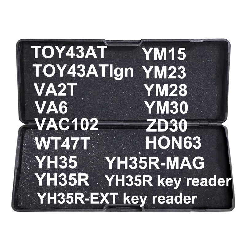 ليشي-مفتاح القارئ ، 2 في 1 ، TOY43AT ، VA6 ، VA2T ، VAC102 ، WT47T ، YH35R ، YH35R-MAG ، YH35 ، HON63 ، YM15 ، YM23 ، YM28 ، YM30 ، KTM1 ، NE72