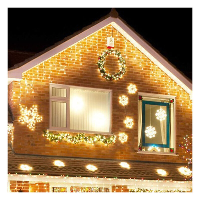 أضواء سلسلة LED الشمسية مناسبة لمطعم في الهواء الطلق ، مهرجان ، أضواء سلسلة الجنية عيد الميلاد