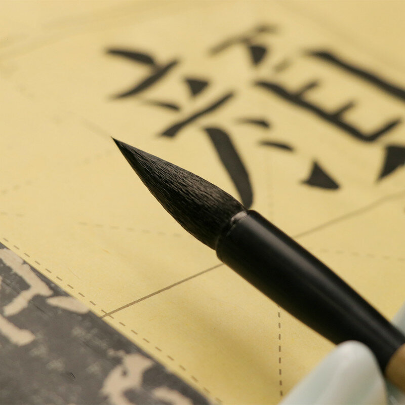 الخط الصيني فرشاة الرسم القلم الصوف الشعر الخط المتوسطة العادية السيناريو فرشاة الكتابة اليدوية الممارسة Caligrafia فرشاة