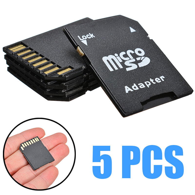 Pohiks 5 قطعة TF إلى مايكرو SD مايكرو SDHC فلاش بطاقات الذاكرة محول ذاكرة فلاش المحمولة حفظ