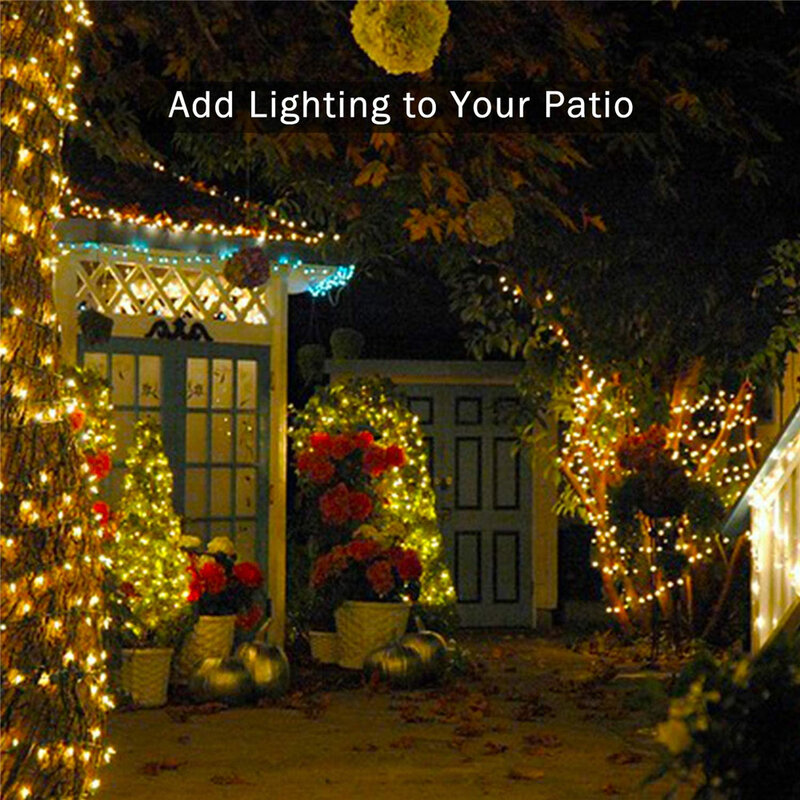 أضواء LED جنية ، أضواء عيد الميلاد لحفل الزفاف ، أضواء الأعياد ، 8 أوضاع ، 5 م ، 10 م ، 20 م ، 30 م ، 50 م ، m