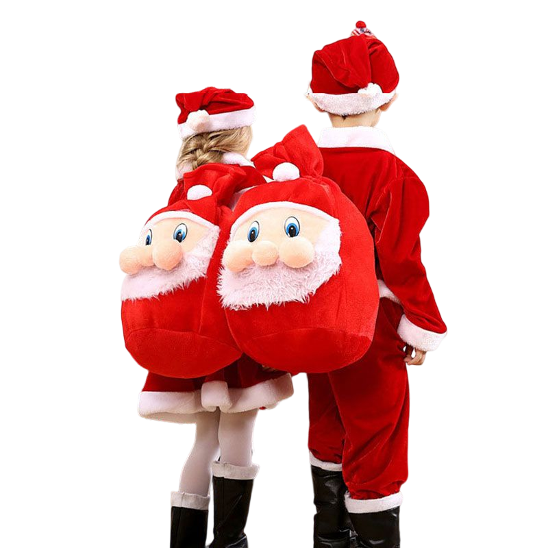 زي عيد الميلاد للأطفال زي سانتا كلوز زي الطفل X-Mas مجموعة 3/4 قطعة فستان/بنطلون + بلايز + قبعة + عباءة + حزام للأولاد والبنات