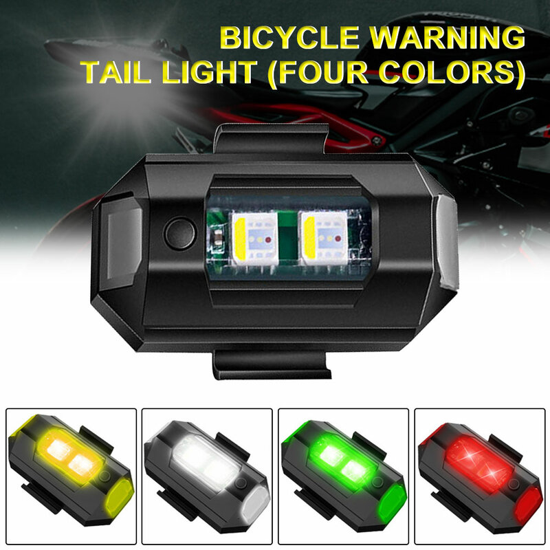 متعددة الوظائف الدراجة لمبة خلفية صغيرة الدراجات الخلفي LED دراجة تحذير وامض مصباح ليلة السلامة ركوب الجري