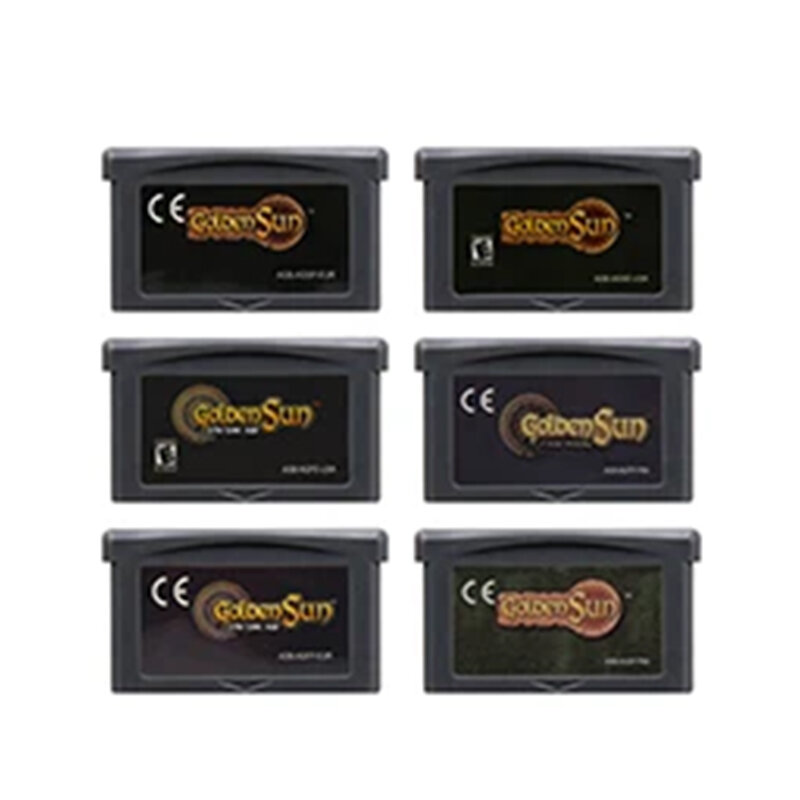 GBA لعبة خرطوشة 32 بت لعبة فيديو بطاقة وحدة التحكم الذهبي الشمس سلسلة العمر المفقود ل GBA/SP/DS